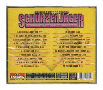 Schrzenjger (Zillertaler) - Ihre grten Erfolge 1976 - 1993