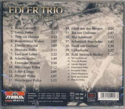 Edler Trio aus der Eisenwurzn - Das Beste vom Edler Trio