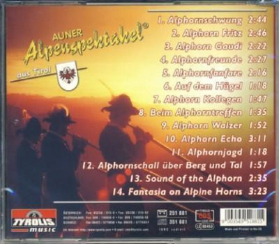 Auner Alpenspektakel aus Tirol - Alphornklnge Instrumental