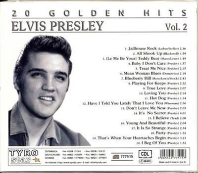 Elvis Presley - 20 Golden Hits - Vol. 2