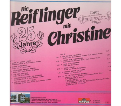 Reiflinger mit Christine - 25 Jahre LP Neu