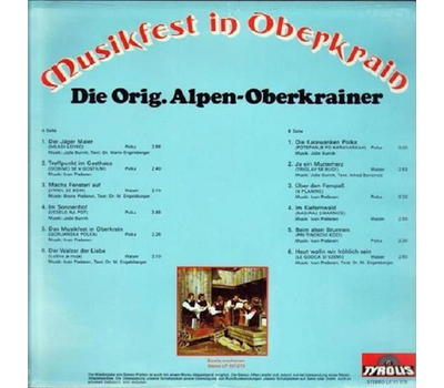 Alpenoberkrainer Alpski Kvintet - Musikfest in Oberkrain LP 1975 Neu