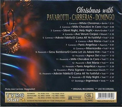 Christmas with Pavarotti, Carreras, Domingo