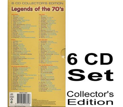 6 CD Collectors Edition - Legends of the 70s 96 Titel