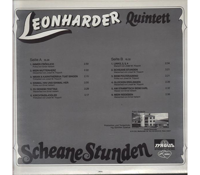 Leonharder Quintett - Scheane Stunden 1982 LP