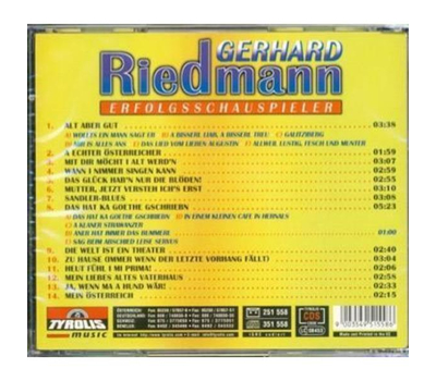 Gerhard Riedmann singt alte und neue Wienerlieder