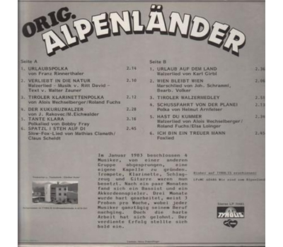 Orig. Alpenlnder - Urlaub auf dem Land 1985 LP Neu