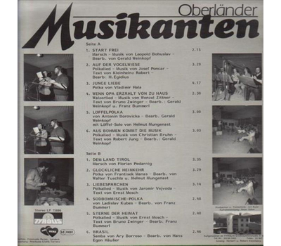 Oberlnder Musikanten - Kleine Partie der Stadtmusik Landeck 1986 LP Neu