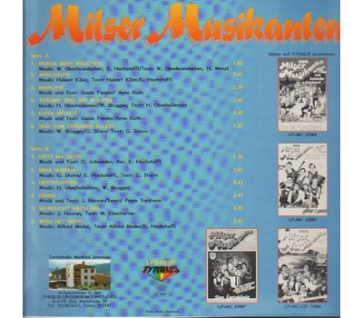 Orig. Milser Musikanten - Anschaun / Htt ma gern 1988 LP Neu