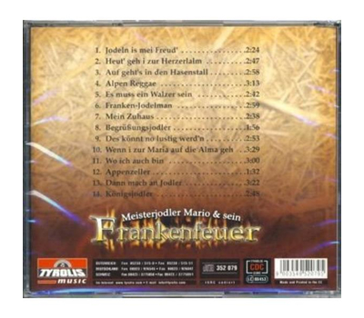 Meisterjodler Mario und sein Frankenfeuer Jodeln is mei Freud