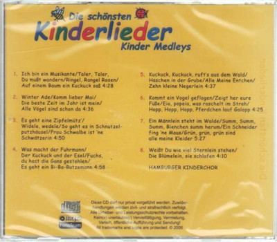Hamburger Kinderchor - Die schnsten Kinderlieder Kinder Medleys CD Neu