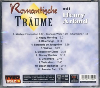 Henry Arland - Romantische Tr�ume Klarinette Instrumental