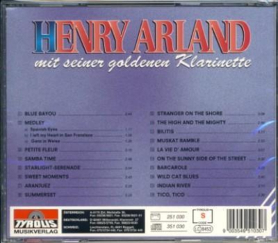 Henry Arland mit seiner goldenen Klarinette 20 Welterfolge Instrumental Grand Prix Sieger 1994