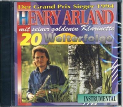 Henry Arland mit seiner goldenen Klarinette 20...