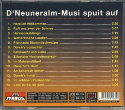 Neuneralm Musi spuit auf - Nr. 2 Instrumental