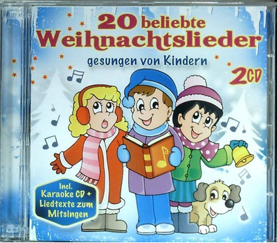 20 beliebte Weihnachtslieder gesungen von Kindern incl. Karaoke-CD und Liedtexte 2CD