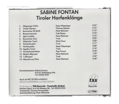 Sabine Fontan - Tiroler Harfenklnge Instrumental
