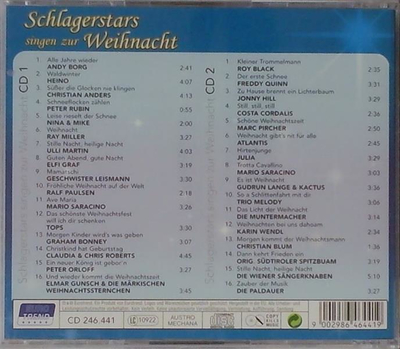 Schlagerstars singen zur Weihnacht 2CD