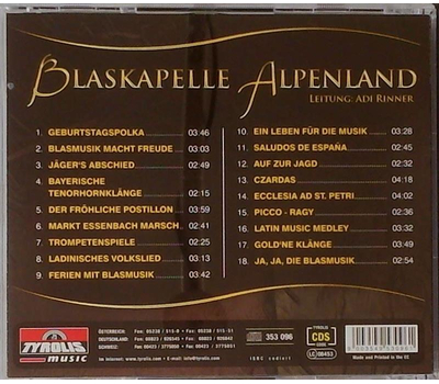 Blaskapelle Alpenland - Blasmusik mit Schwung