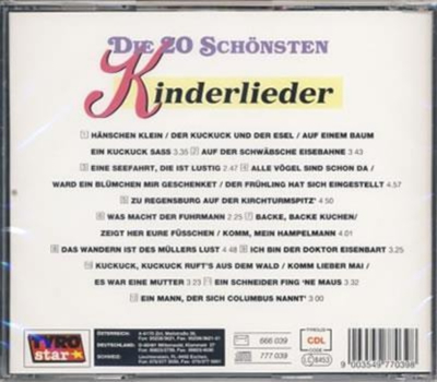 Nymphenburger Kinderchor - Die 20 sch�nsten Kinderlieder (Folge 1)